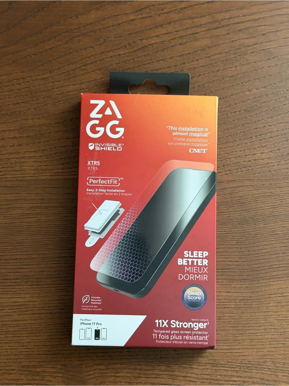 ZAGG InvisibleShield Blue Light Glass Screen Protector for iPhone 17 Pro
